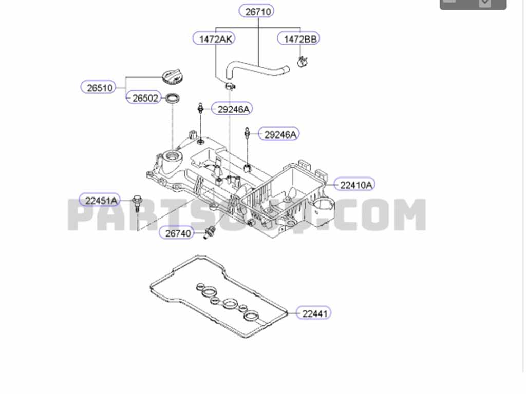 Nắp giàn cò Kia Morning 2012-2017 1.0 2241004050