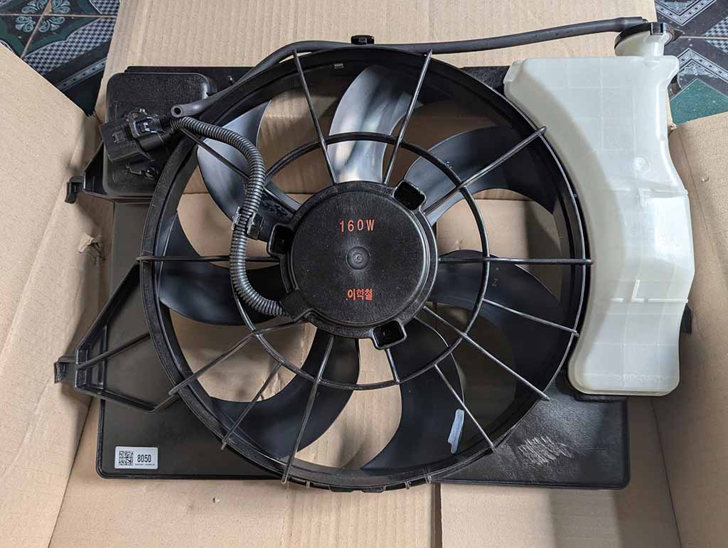 Cụm quạt két nước Hyundai Accent, Kia Rio, Cerato 2018