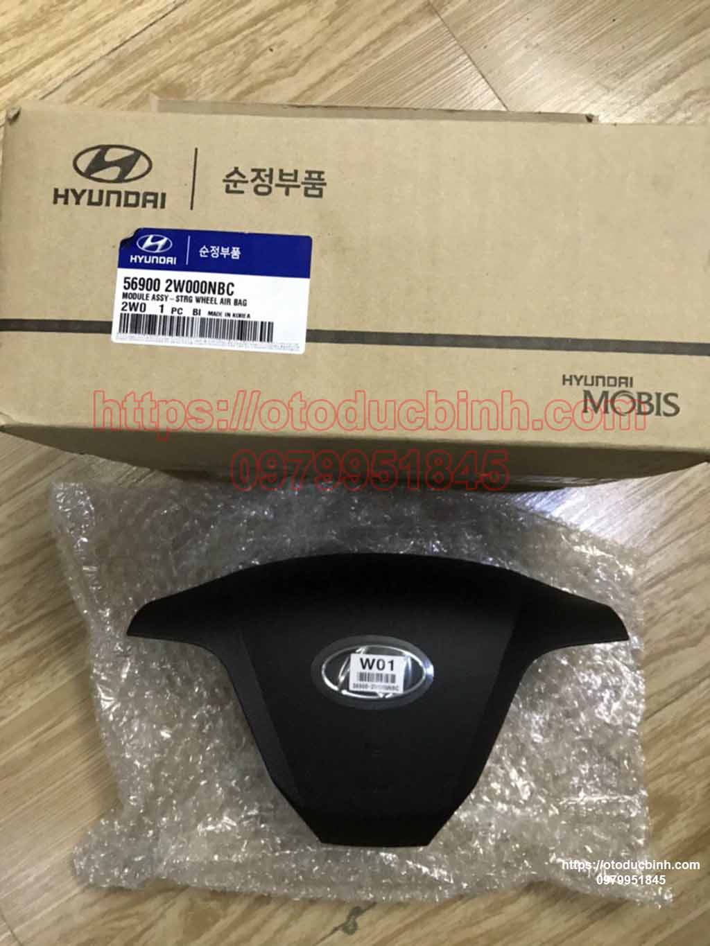 Túi khí vô lăng Hyundai Santafe 2012-2015