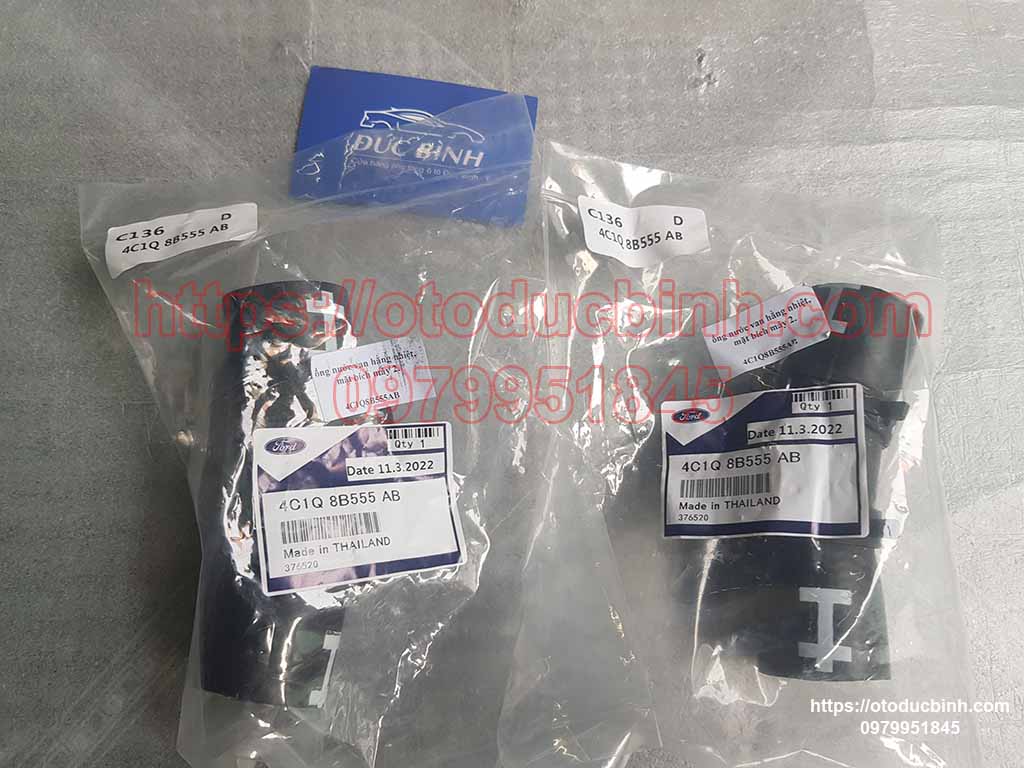 Ống tuy ô nước van hằng nhiệt vào lốc máy Ford Ranger 2.2  4C1Q8B555AB