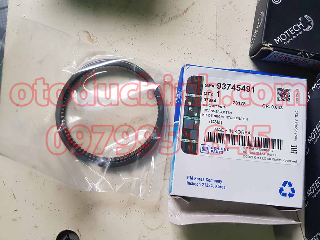 Xéc măng Chevrolet Spack, Daewoo Matiz