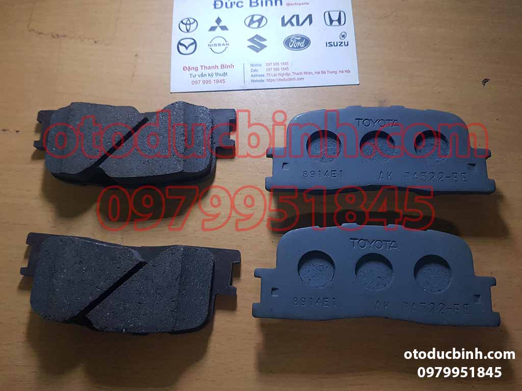 Má phanh sau Toyota Camry (2.0, 2.4, 3.0) 2001-2006, Lexus ES300 2001-2006
