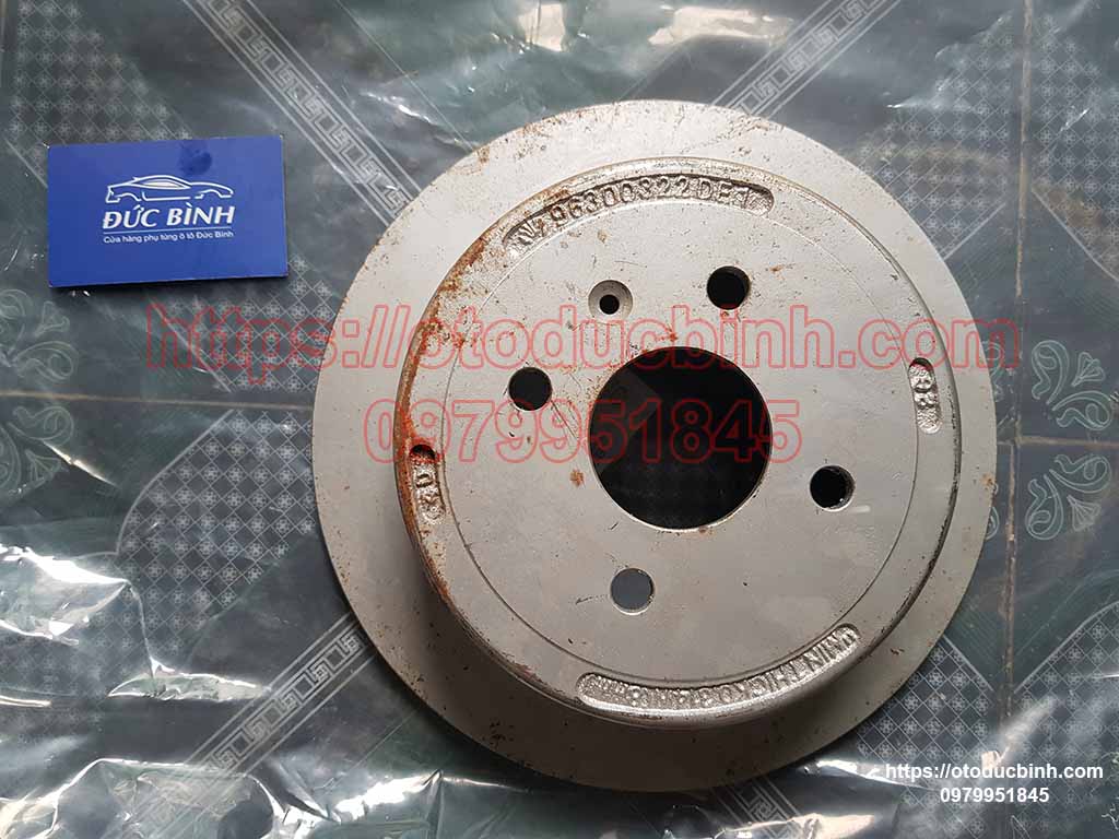 Đĩa phanh tay sau Daewoo Nubira 2.0 96300322DE2