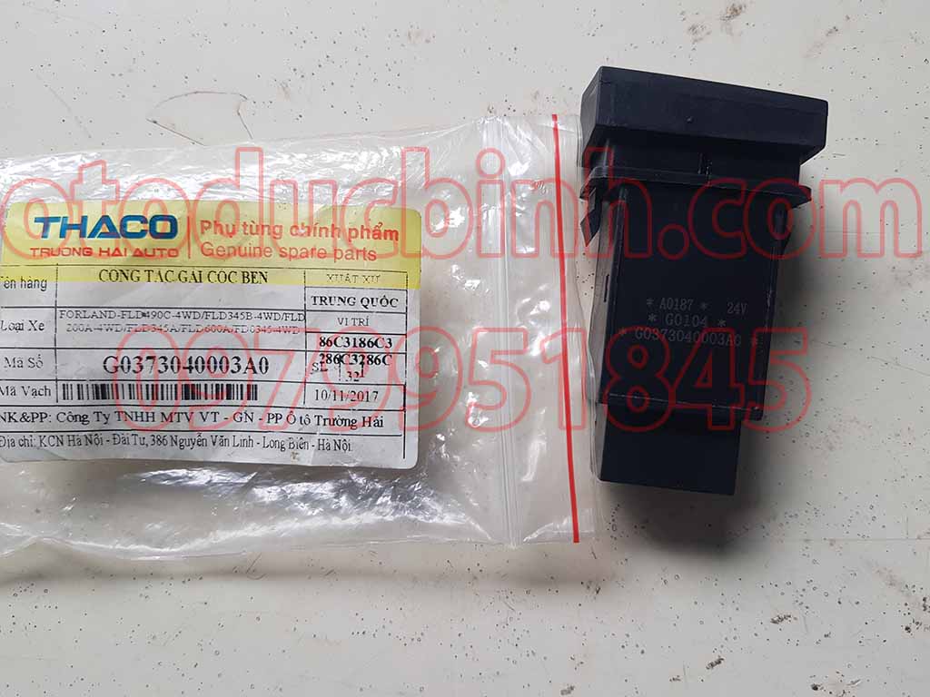 Công tắc gài cóc ben Thaco FLD490C, FLD345B, FLD200A, FLD345A, FLD600A, FD0345