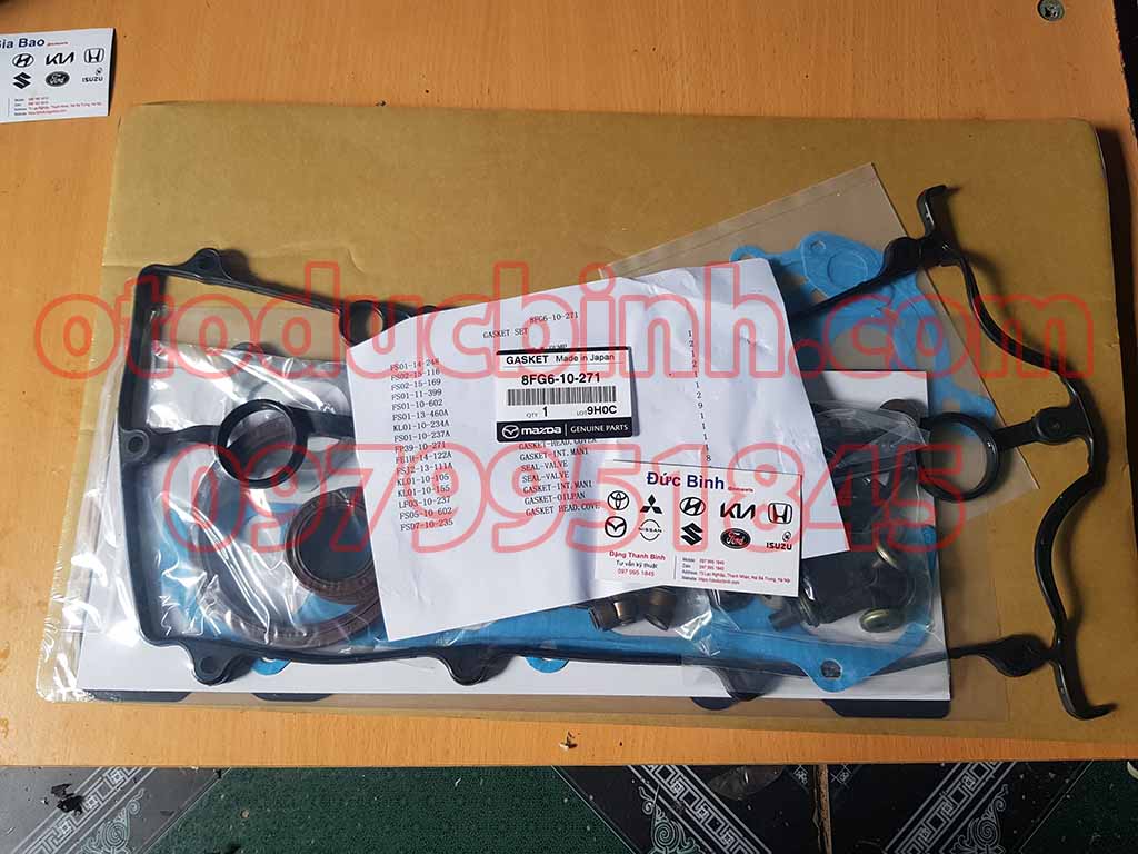 Gioăng đại tu Ford Laser 1.8, Mazda Premacy