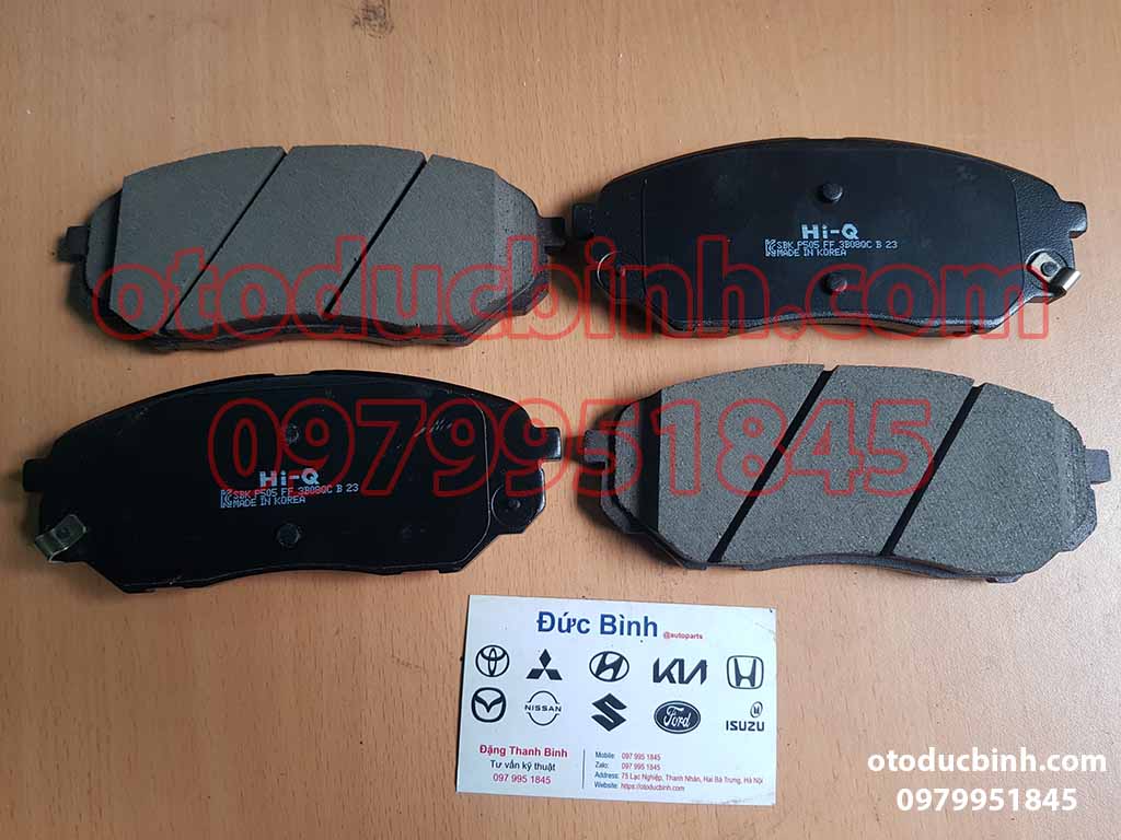 Má phanh trước Kia Sorento 2014-2019, Santafe 2014-2018