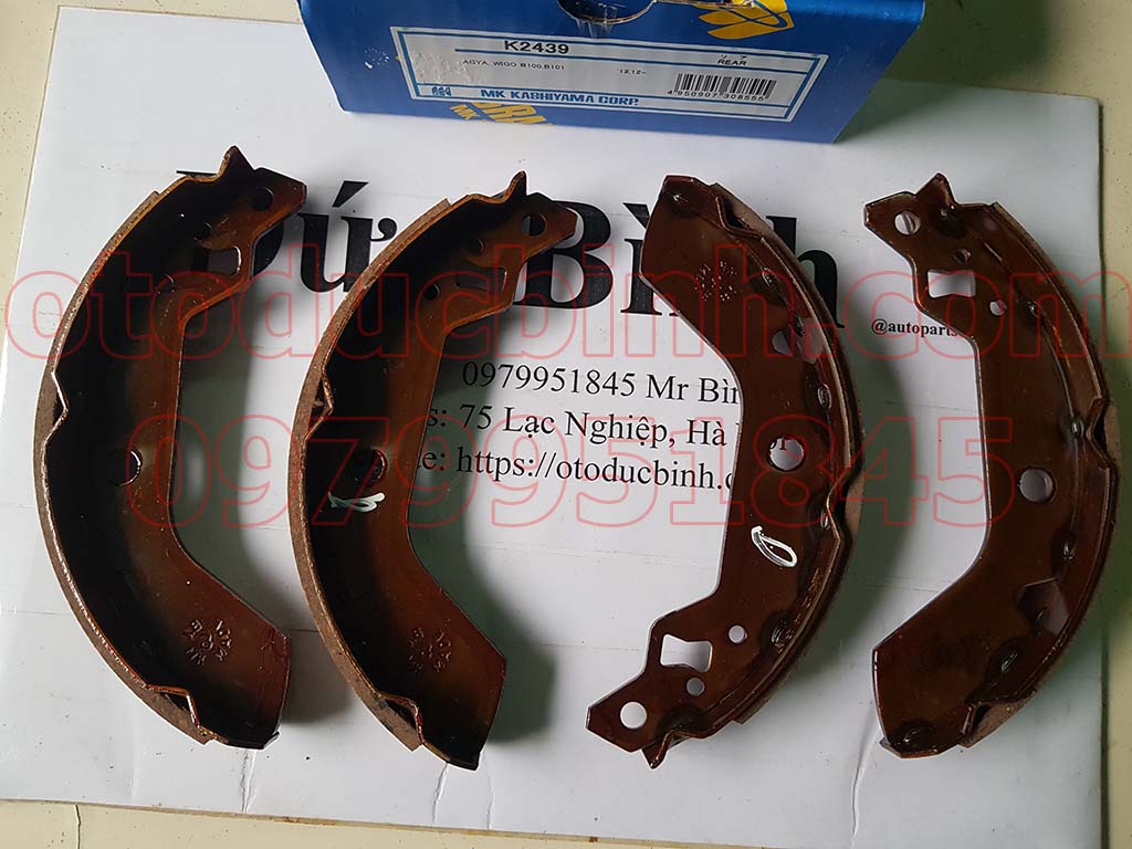 Guốc phanh sau Toyota Wigo 2017-202X