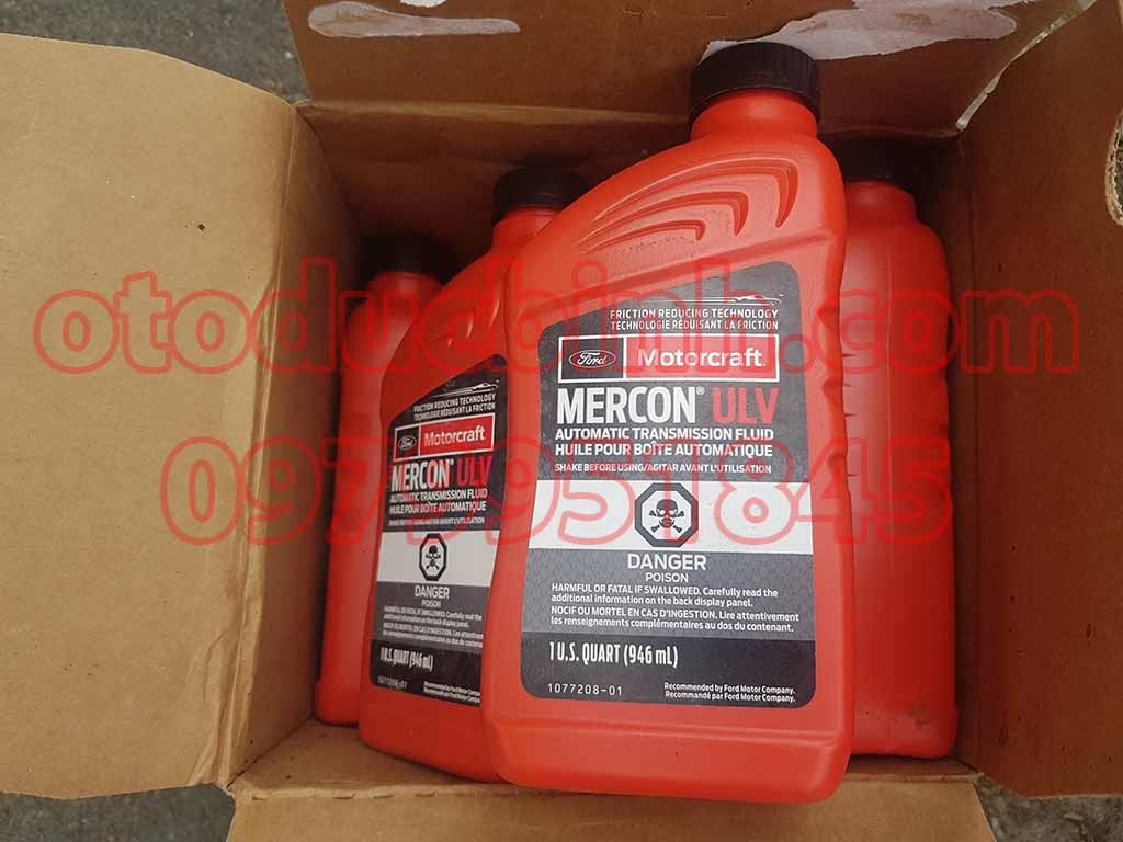 Dầu hộp số tự động Ford Ranger, Mazda, BT, Everest Motorcraft Mercon