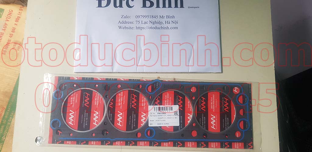 Gioăng mặt máy Daewoo Nubira, Lacitti 1.6