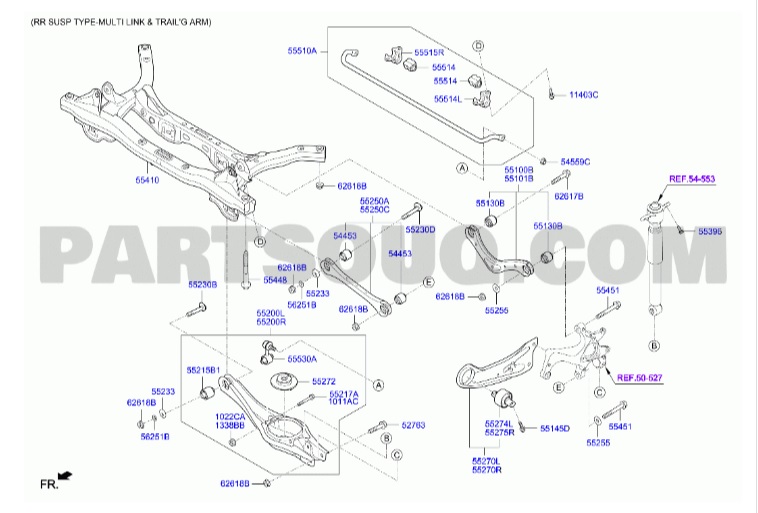Thanh giằng dọc Hyundai Elantra 2015-2019 55280f2aa0