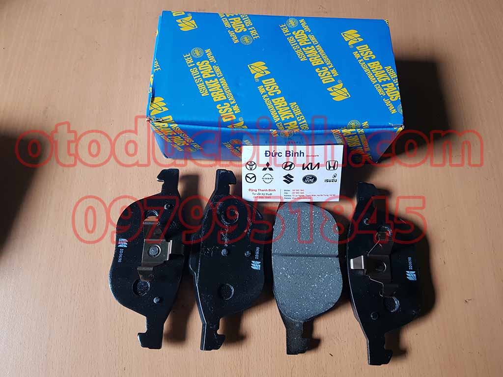 Má phanh trước Ford Focus 2005-, Ecosport 2014-,Mazda 3, 3s 03-14