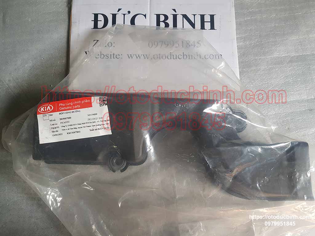 Hộp cộng hưởng lọc gió Kia Morning,Picanto 2005-2011