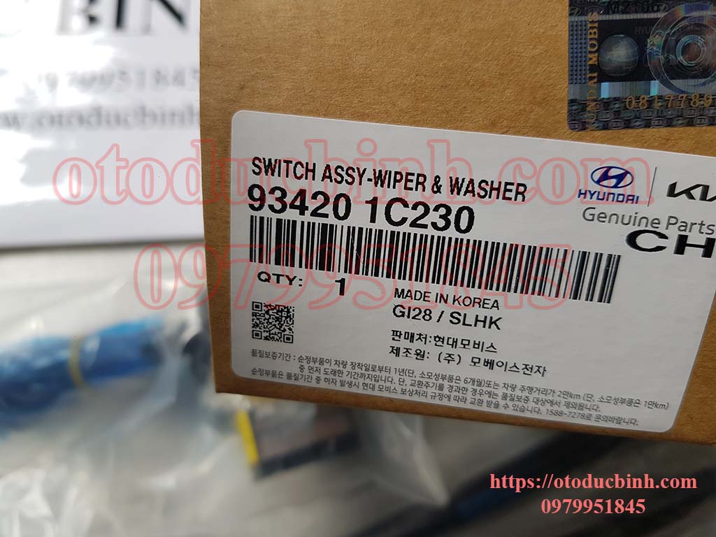 Công tắc gạt mưa 3 tốc độ Hyundai Getz, Kia Moring 2008-2011 934201c230