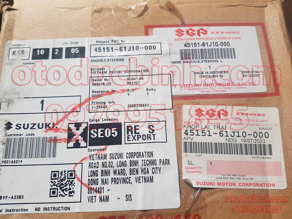 Ngõng moay ở trước Suzuki APV 2008-2018 4515161J10000, 45151-61J10-000