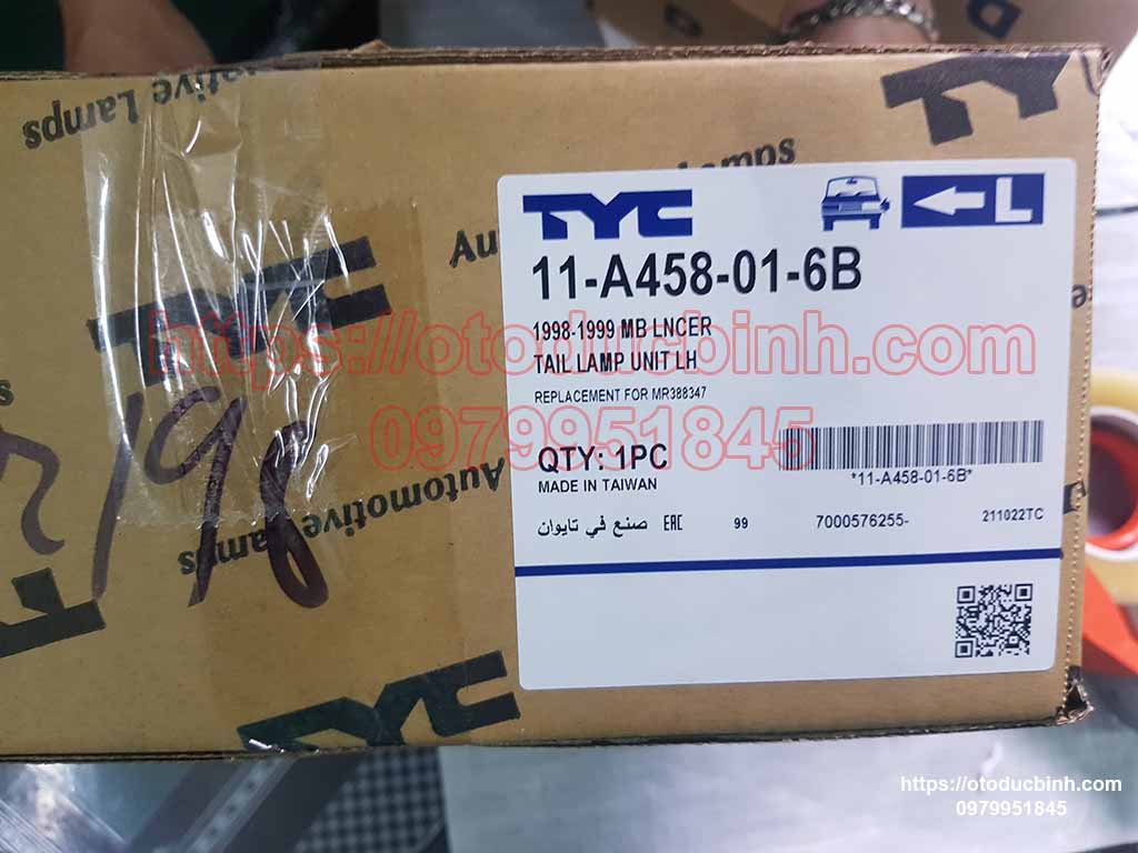 Đèn hậu Mitsubishi Lancer 1995-2003 11A458016B  11457016B