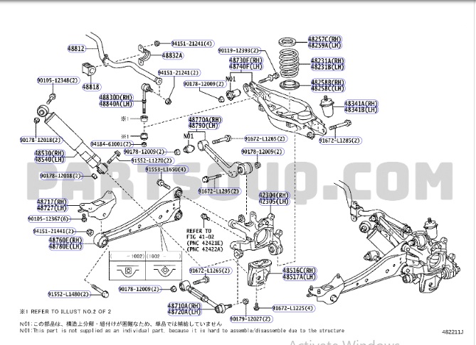 Cao su tăm bông sau Toyota Rav4 06-12 4834142010