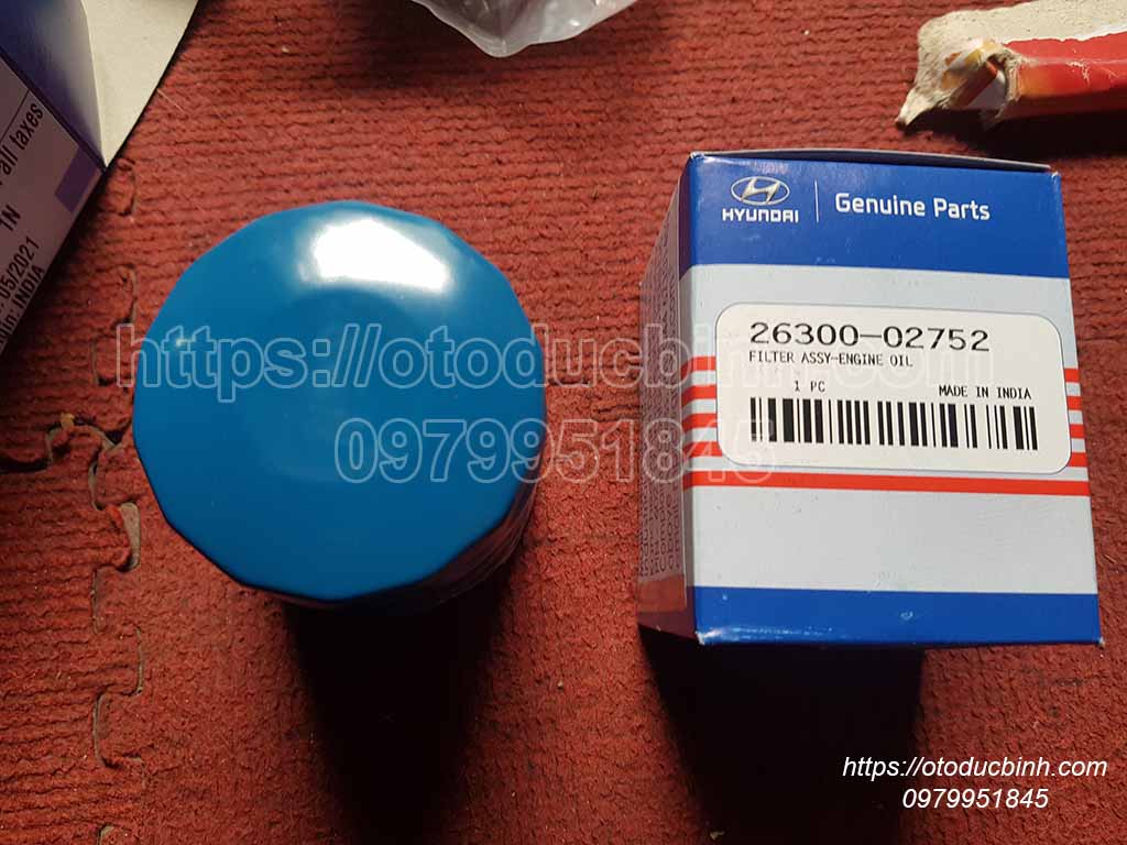Lọc nhớt động cơ Hyundai i10 Grand, Kia Morning, Accent  mã 2630002752