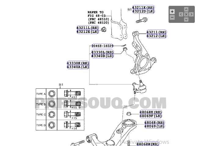 Rotuyn trụ đứng Toyota Rav4 06-12 4333049095 4333049215 sbt222 cbt74