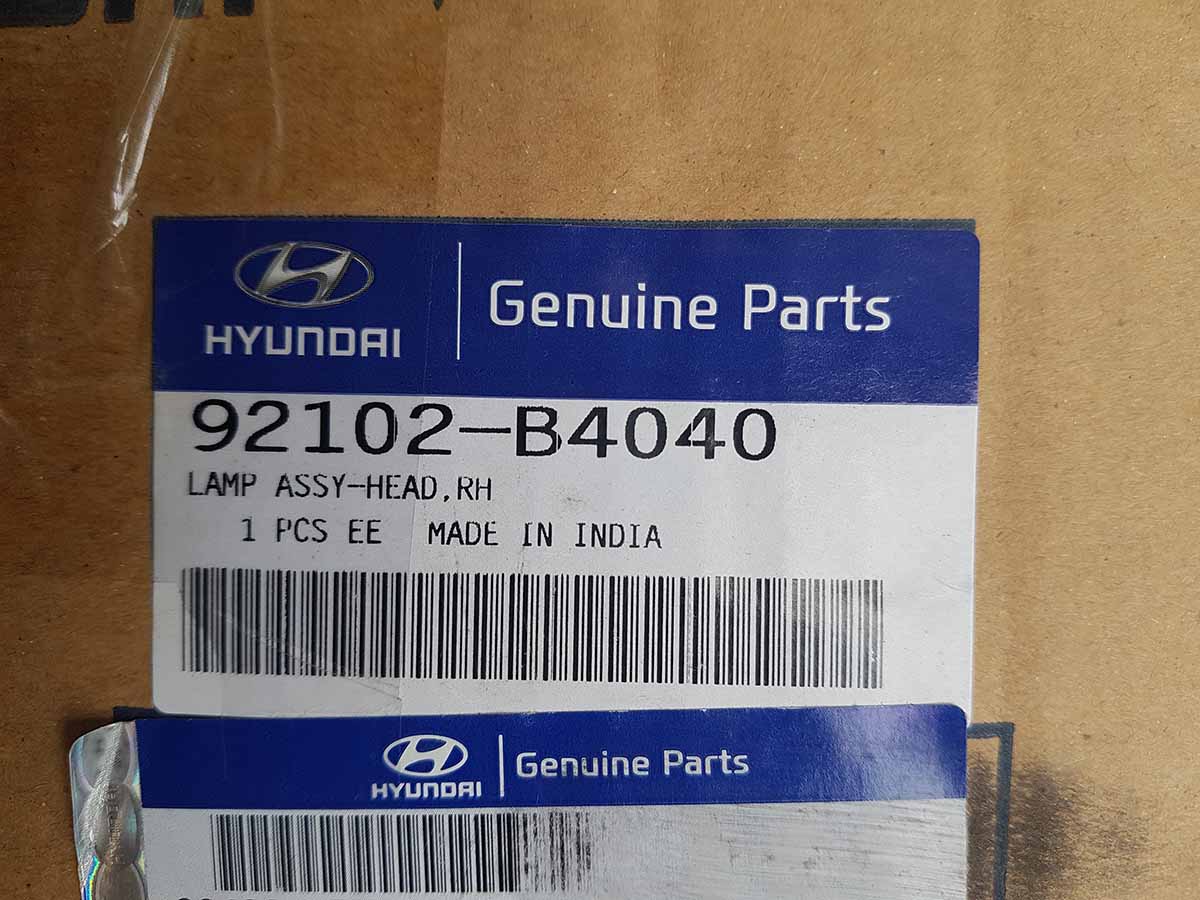 Đèn pha Hyundai I10 không dù 92102b4040  92101b4040